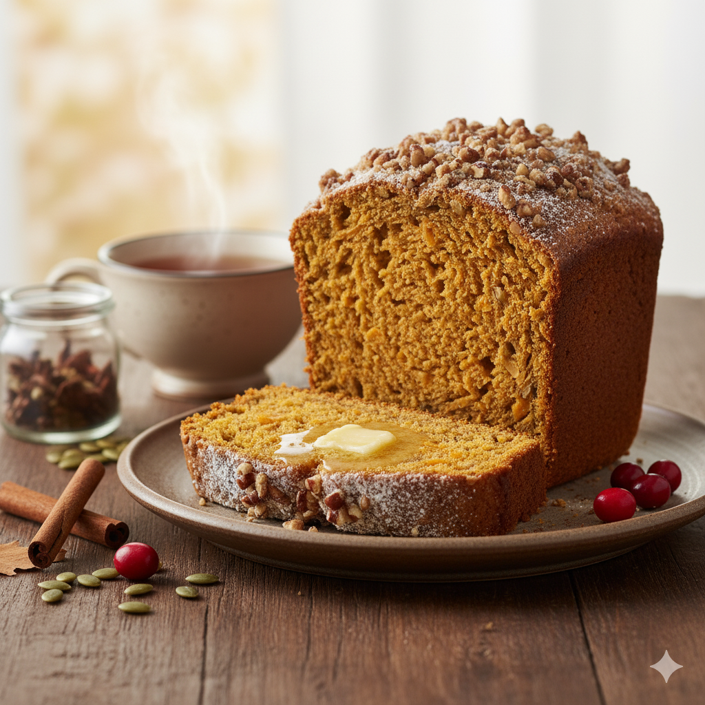 Whole Wheat Pumpkin Bread