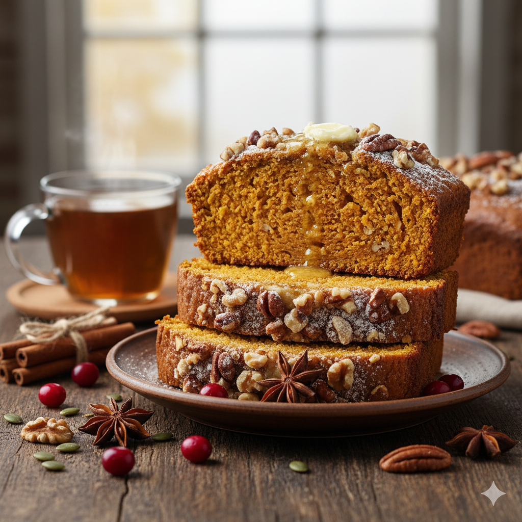 Whole Wheat Pumpkin Bread