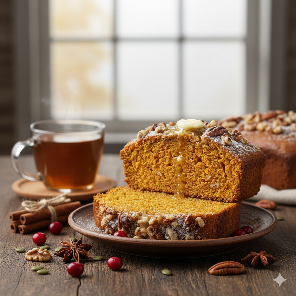 Whole Wheat Pumpkin Bread