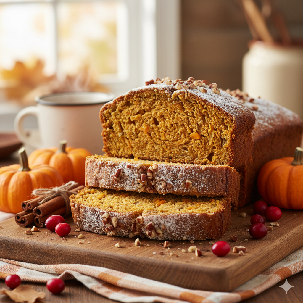 Whole Wheat Pumpkin Bread